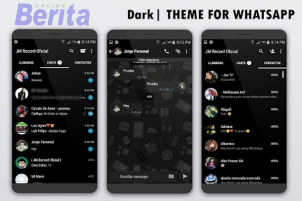 Dark Mode WhatsApp Skin APK Mode Gelap ⚫ Cara WhatsApp Dark Mode di Web Download WhatsApp 2.20.13 Apk untuk update WA dengan fitur Dark Mode atau tema gelap android tablep iOS